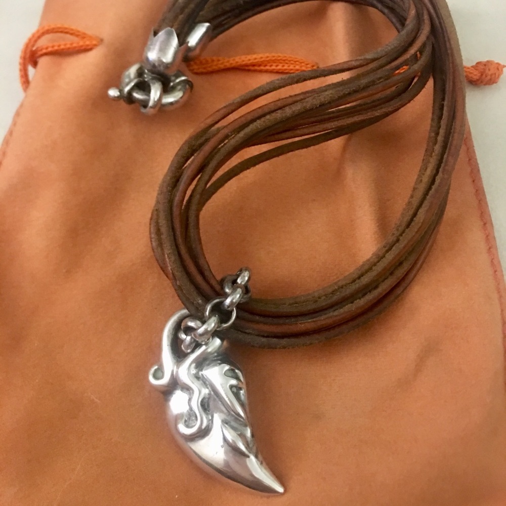 Leather Strap Necklace